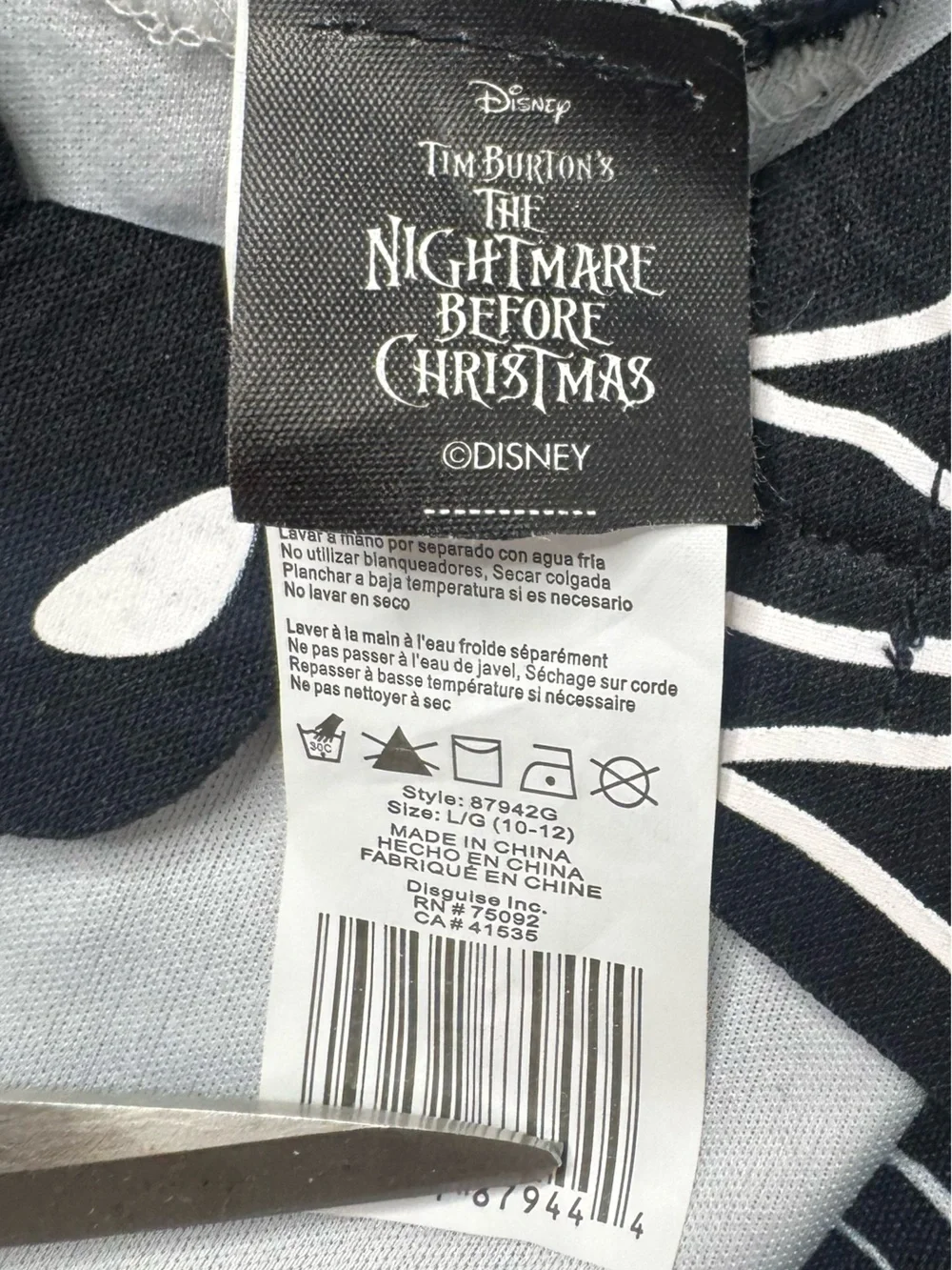 Jack Skellington Nightmare Before Christmas Costume
